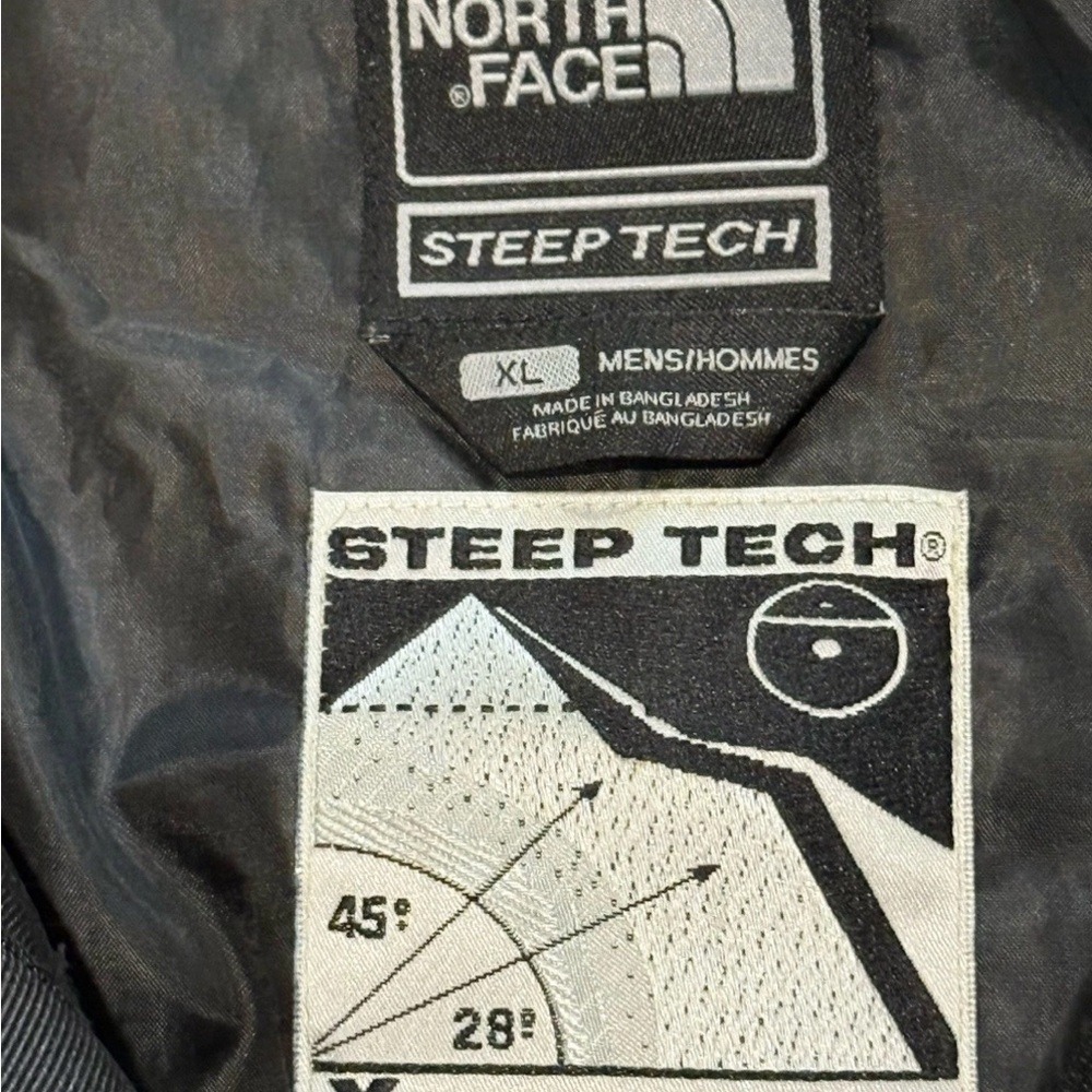 North Face Jacket Men's XL Steep Tech Red & Black Skiing Hiking Coat Industrial - Picture 3 of 4